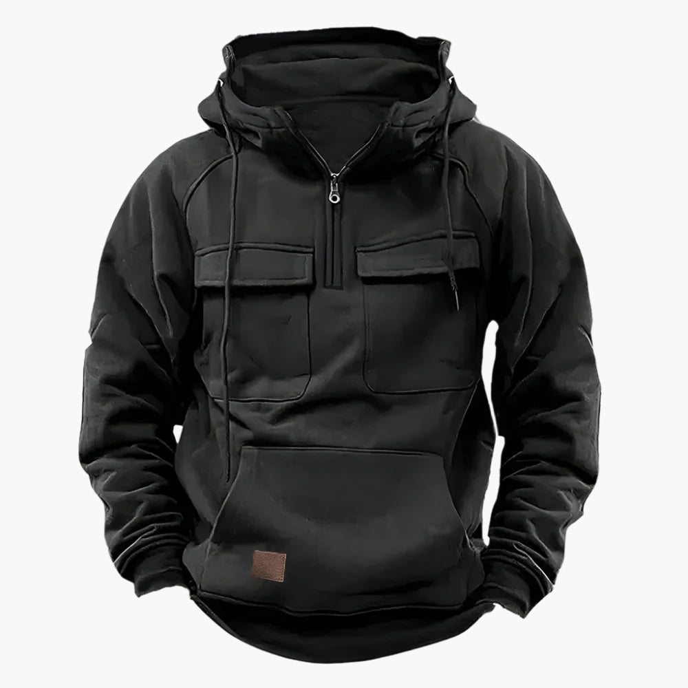 Larry – Taktisk vinterhoodie för män