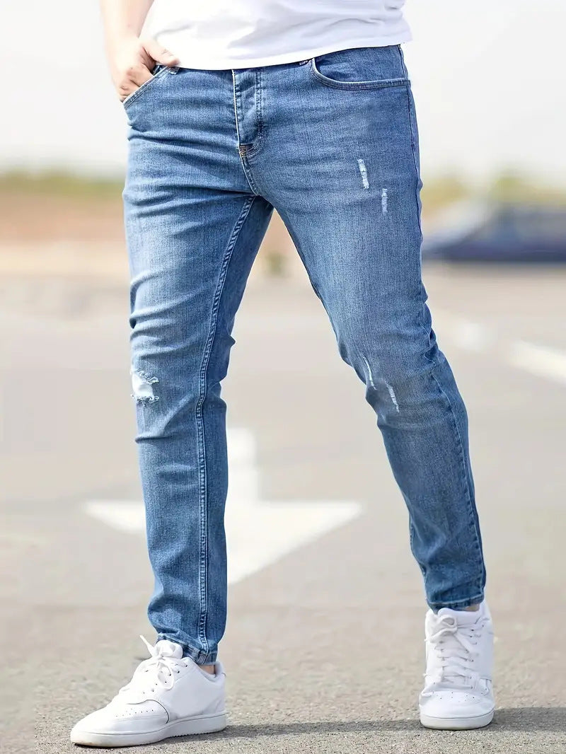 Michael – Slim Fit Stretch Denim Jeans för Män