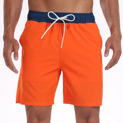 Herr Baddräktsbyxor Sportiga Strandshorts med Innerficka – Perfekta för Strand och Träning