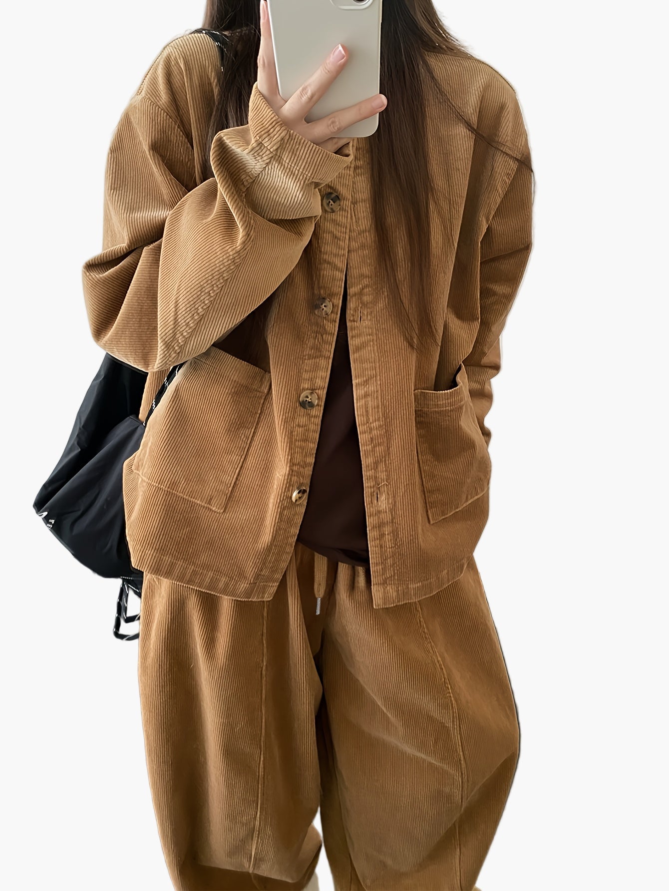 Dam Kostymset Loungewear Avslappnad Passform Höst/Vinter Elegant