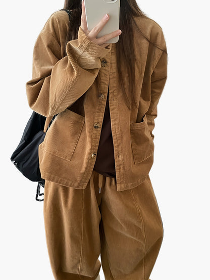 Dam Kostymset Loungewear Avslappnad Passform Höst/Vinter Elegant