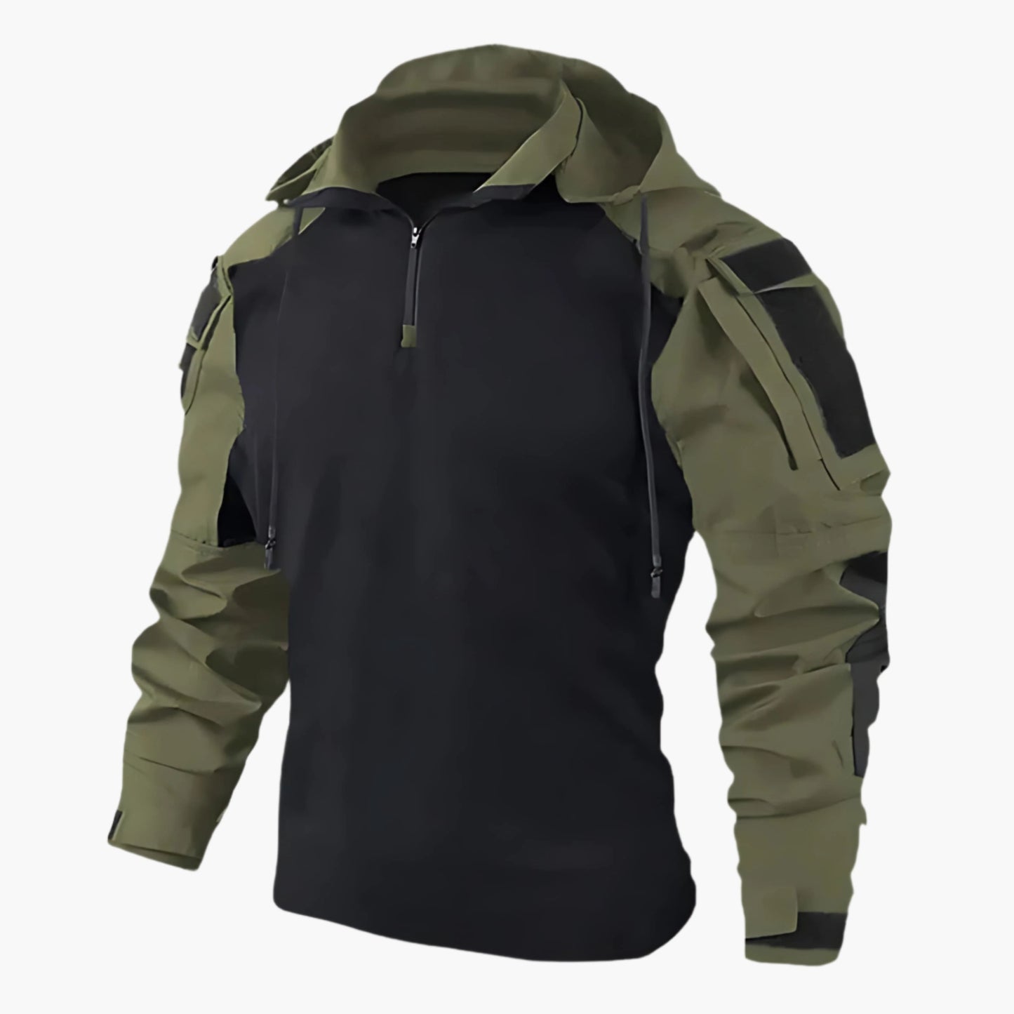 Herr Tactical Jacka – Funktionell Outdoor och Vardag – Sportjacka med Flera Fickor och Justerbar Huva
