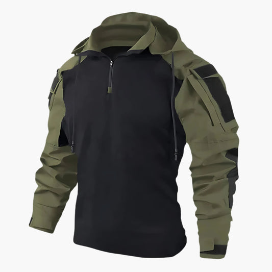 Herr Tactical Jacka – Funktionell Outdoor och Vardag – Sportjacka med Flera Fickor och Justerbar Huva