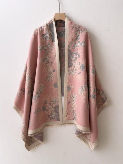 Dam Kimono med Blommönster och Elegant Stil för Vardagsbruk och Fest
