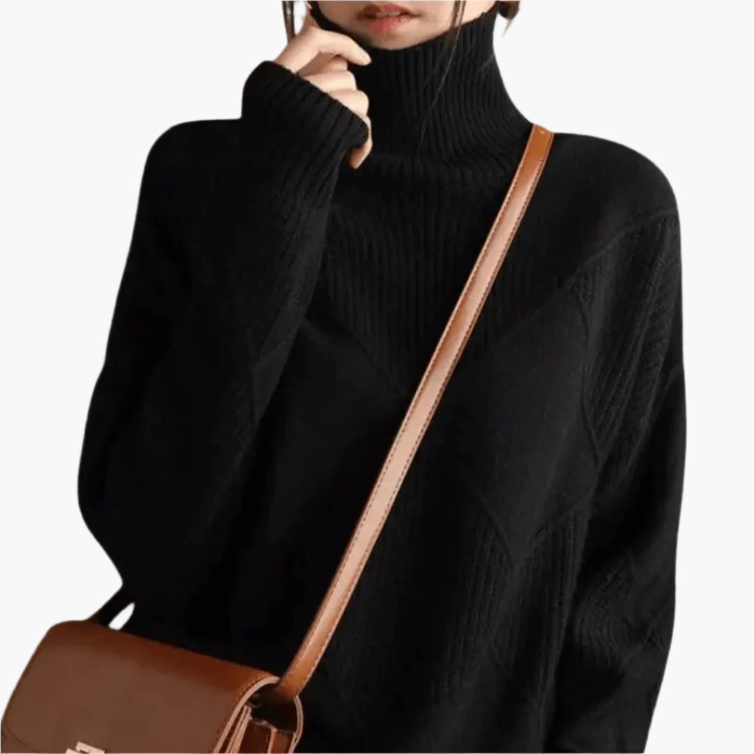 Dam Tröja i Oversized Stil för Vardagsbruk och Eleganta Tillfällen
