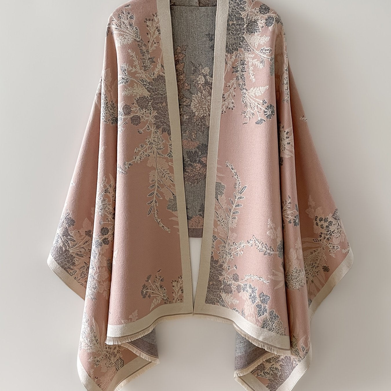 Dam Kimono med Blommönster och Elegant Stil för Vardagsbruk och Fest