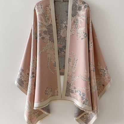 Dam Kimono med Blommönster och Elegant Stil för Vardagsbruk och Fest
