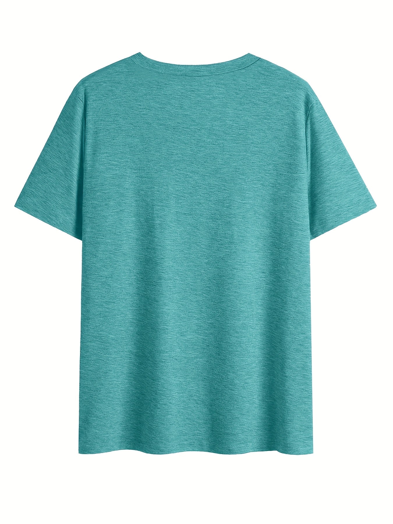 Dam T-shirt med v-ringning och blommönster – avslappnad sommarstil