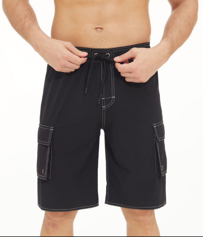 Howard – Herrensolida färg utomhuscasual strandshorts