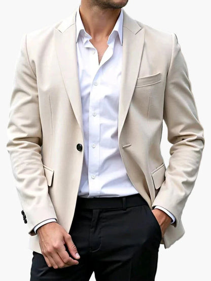 Herr Blazer Kavaj Slim Fit Elegant Affärslook Fest & Kontor