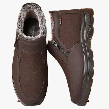 Herrarnas ortopediska vinterboots med dragkedja – komfort och stöd för långa promenader