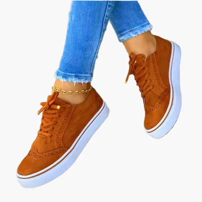Dam Sneakers Ortopediska Snörskor Vardag Bekväma Stilrena