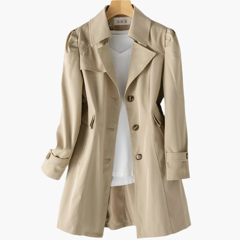 Dam Trenchcoat – Elegant och Mångsidig Kappa för Vardag och Fest