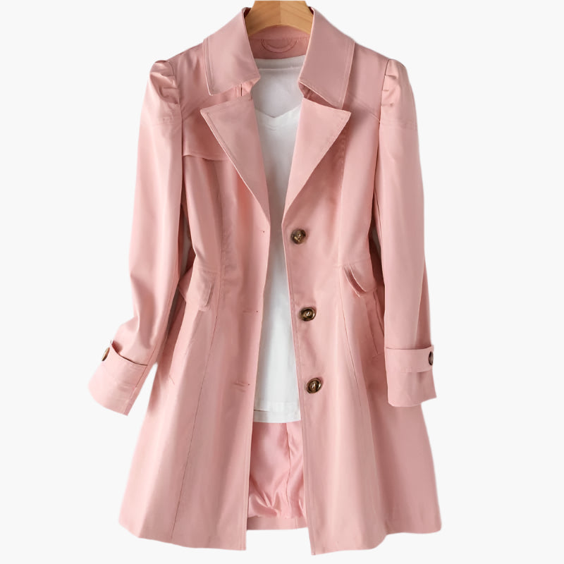 Dam Trenchcoat – Elegant och Mångsidig Kappa för Vardag och Fest