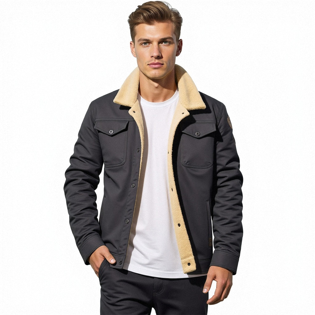 Herrjacka Bomber Vintage Vinter – Varm och Stilfull Vardagsjacka