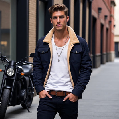 Herrjacka Bomber Vintage Vinter – Varm och Stilfull Vardagsjacka