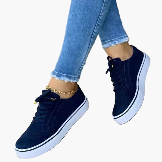 Dam Sneakers Ortopediska Snörskor Vardag Bekväma Stilrena