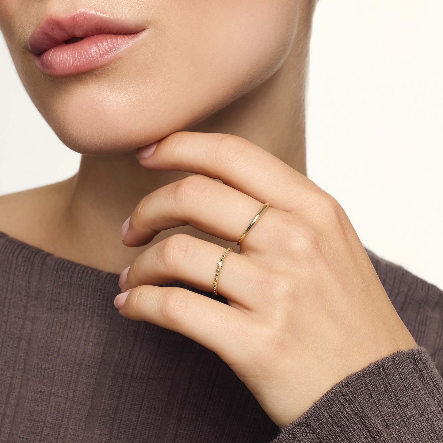 Mary – Slim Dome Ring för Kvinnor