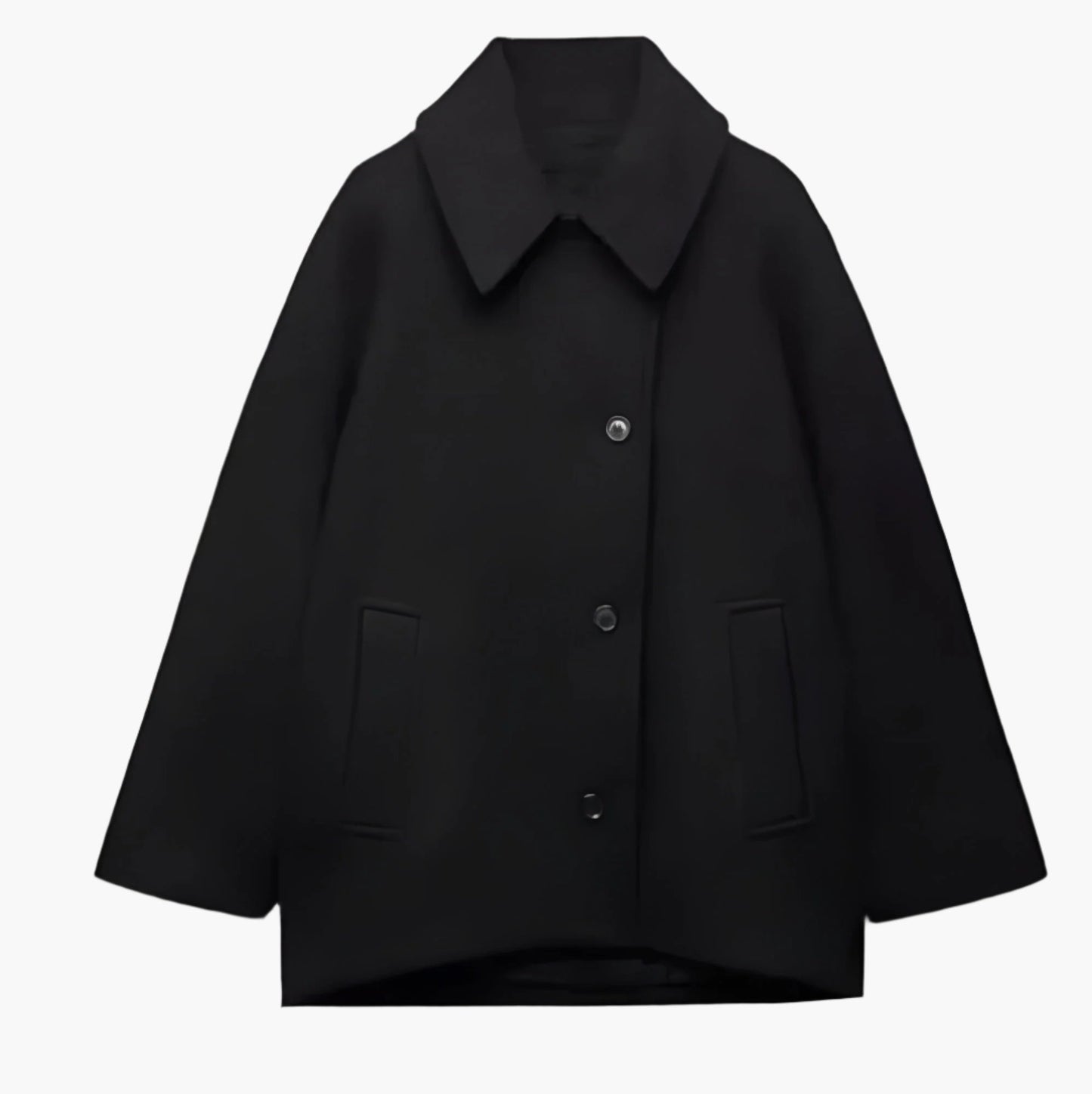 Damskappa Oversized Boxy Fit – Trendig Jacka för Höst och Vinter, Elegant Stil för Kvinnor