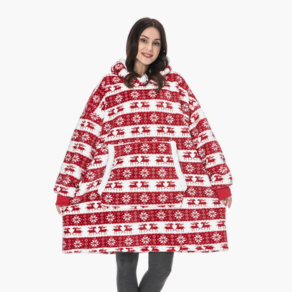 Unisex Mysig Oversize Hoodie-filt för Loungewear och Avkoppling