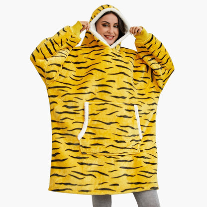 Unisex Mysig Oversize Hoodie-filt för Loungewear och Avkoppling