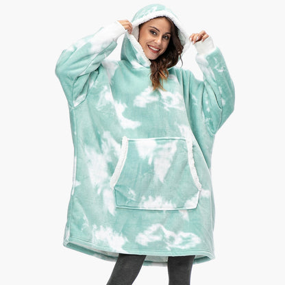 Unisex Mysig Oversize Hoodie-filt för Loungewear och Avkoppling