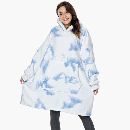 Unisex Mysig Oversize Hoodie-filt för Loungewear och Avkoppling