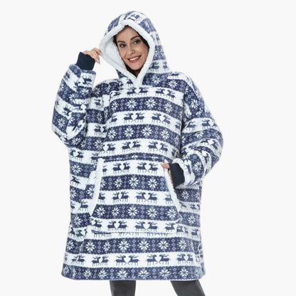 Unisex Mysig Oversize Hoodie-filt för Loungewear och Avkoppling