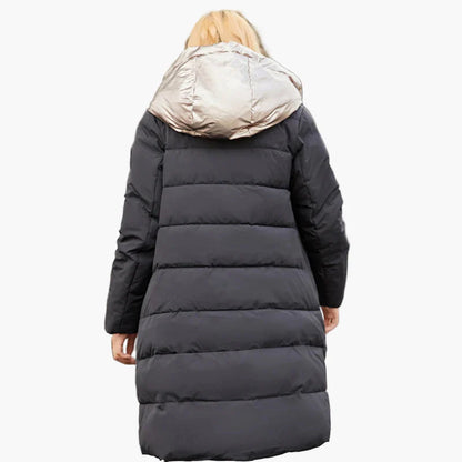 Dam Parkas Vinterjacka Lång, Modern Stil, Perfekt för Kallt Väder