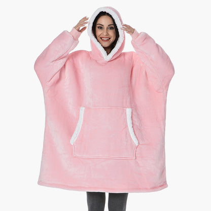 Unisex Mysig Oversize Hoodie-filt för Loungewear och Avkoppling