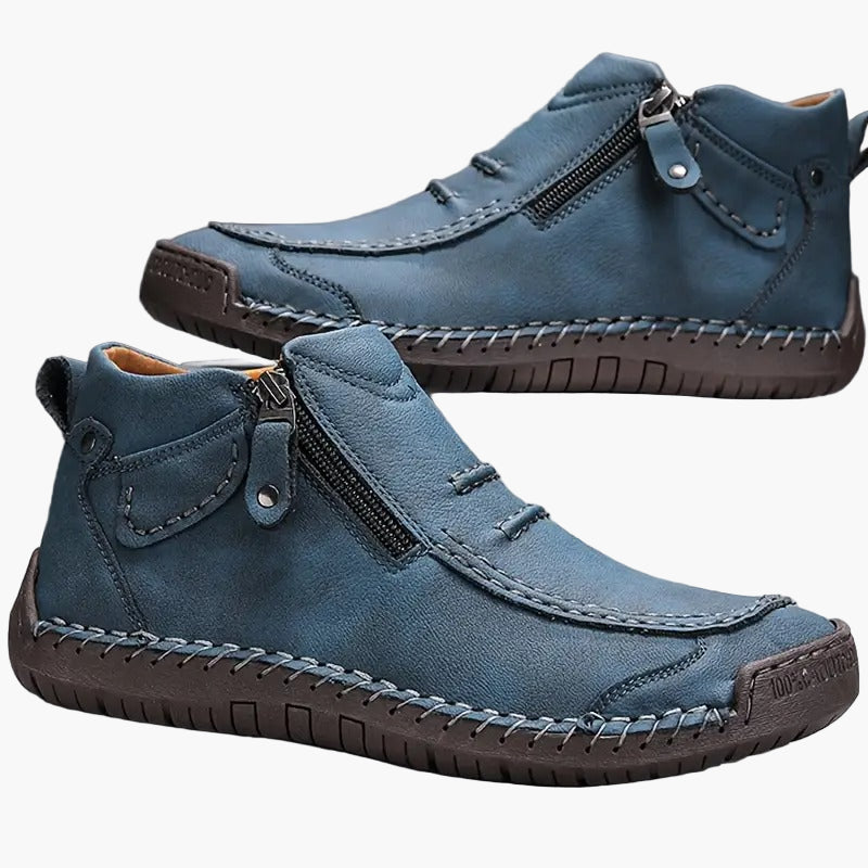 Herrskor vardag eleganta bekväma promenadskor med dragkedja avslappnad stil