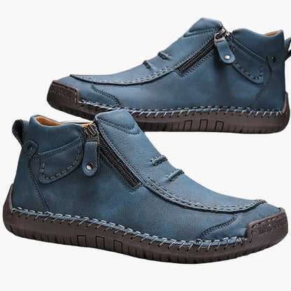 Herrskor vardag eleganta bekväma promenadskor med dragkedja avslappnad stil