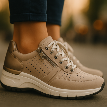 Dam Sneakers Sportiga Vardagsskor med Ortopedisk Komfort
