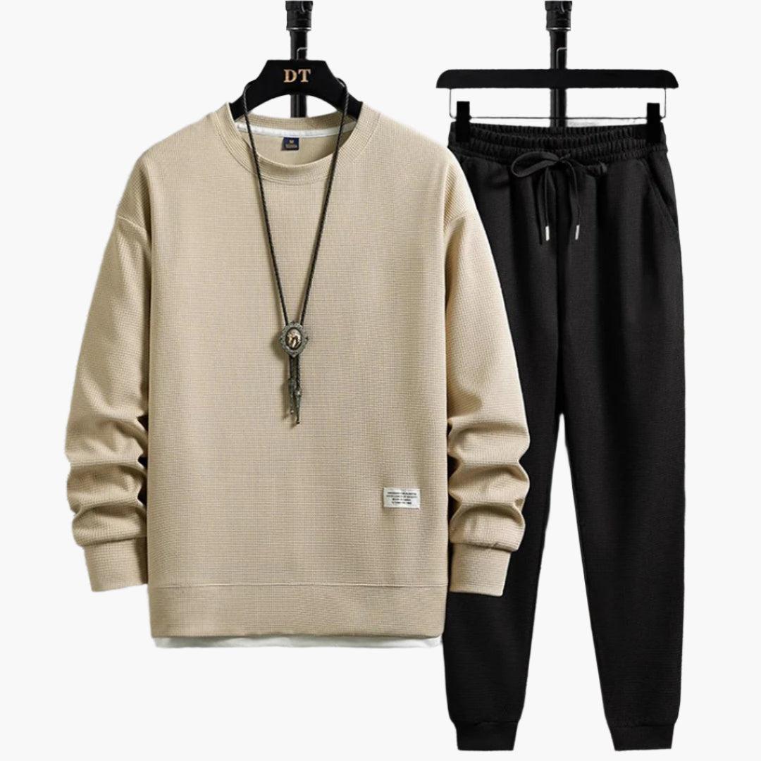 Herr Joggingdress – Modern Avslappnad Stil för Fritid och Träning