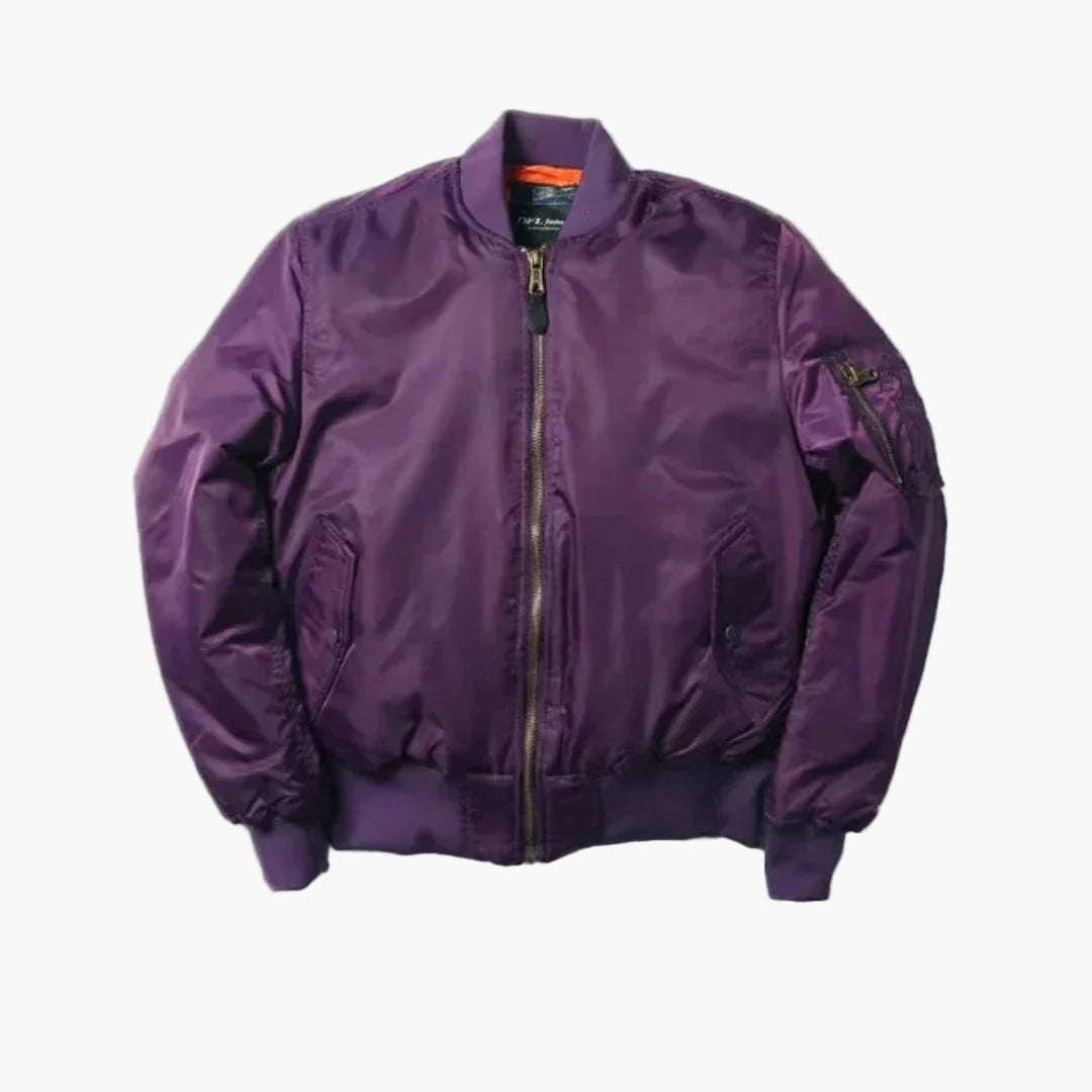 Unisex Bomberjacka Klassisk Stil För Fritid och Urban Look