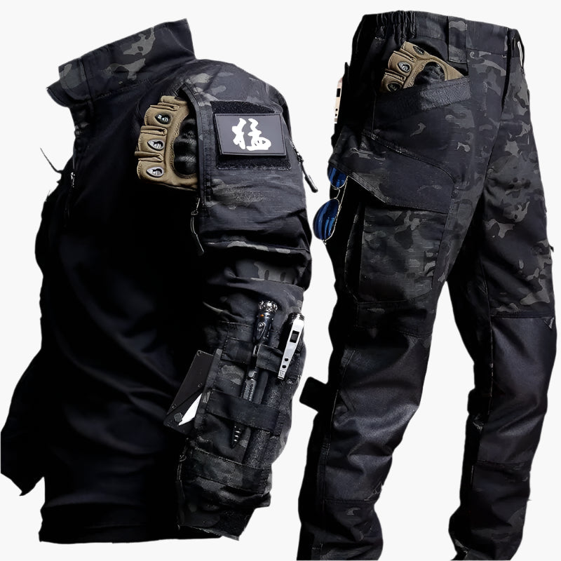 Herr Tactical Set – Taktisk Uniform för Män, Funktionell och Vattentålig för Outdoor och Arbete