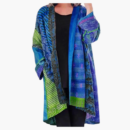 Damernas bohemisk vintage kimono – avslappnad och stilfull lång jacka för vardag och fest