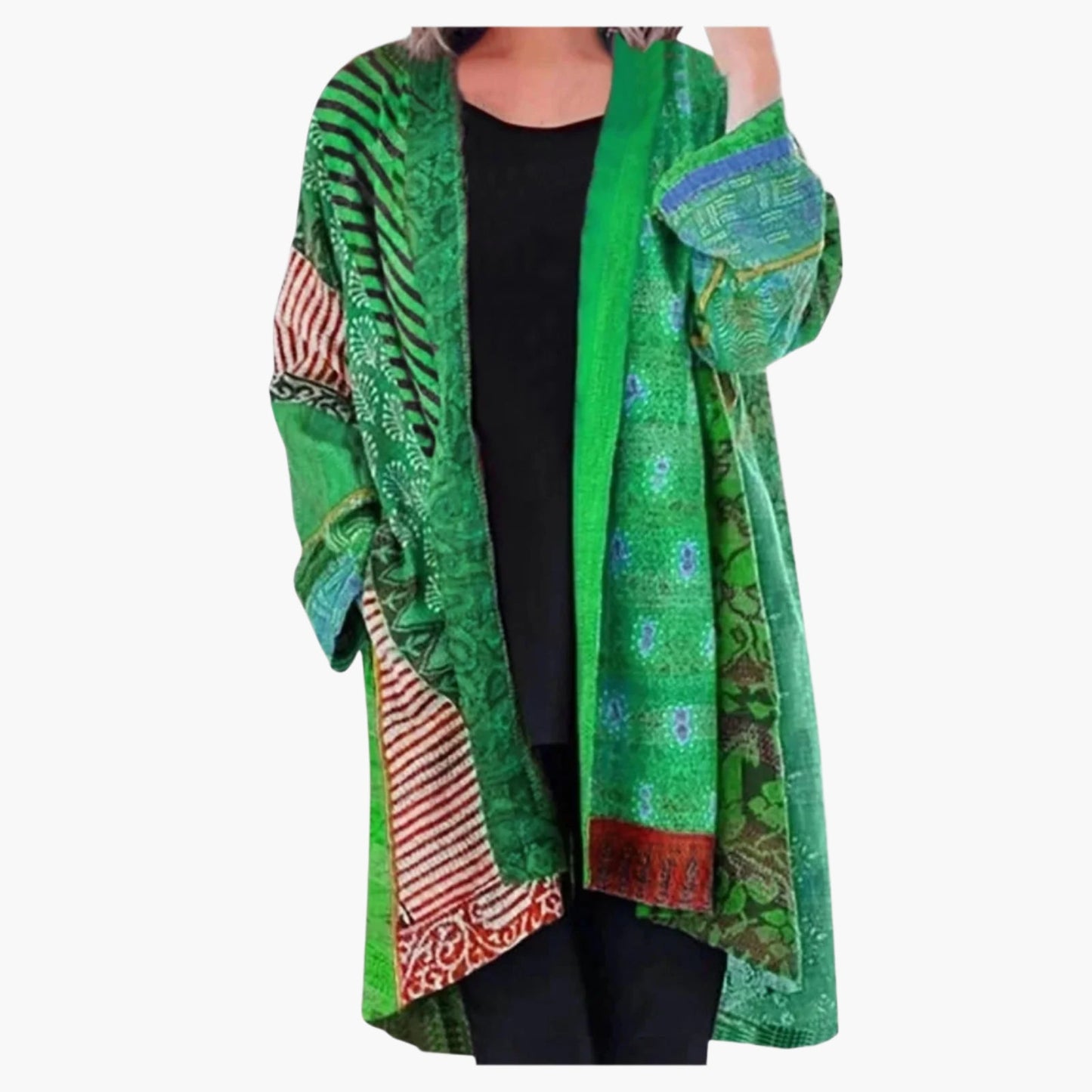 Damernas bohemisk vintage kimono – avslappnad och stilfull lång jacka för vardag och fest