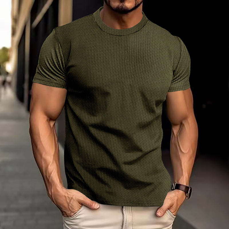 Herr T-shirt i avslappnad sportstil – Perfekt för träning och vardag