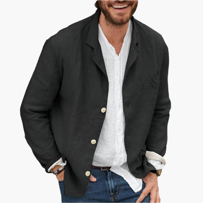 Herr Casual Blazer – Avslappnad och Stilren Kavaj för Vardag och Fest
