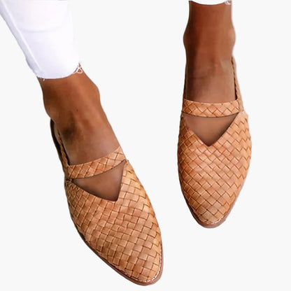 Damers ortopediska sandaler – flätad design för komfort och stil