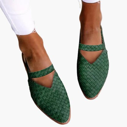 Damers ortopediska sandaler – flätad design för komfort och stil