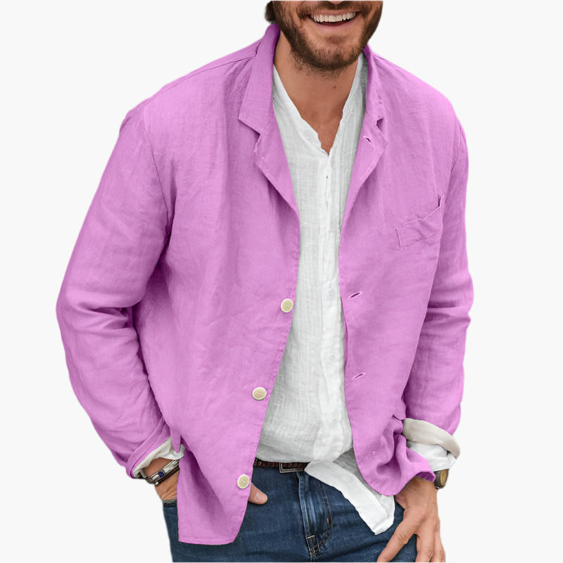 Herr Casual Blazer – Avslappnad och Stilren Kavaj för Vardag och Fest