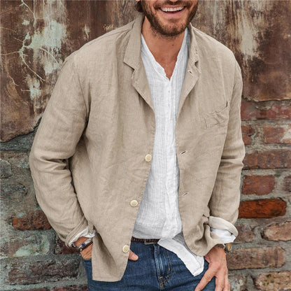 Herr Casual Blazer – Avslappnad och Stilren Kavaj för Vardag och Fest