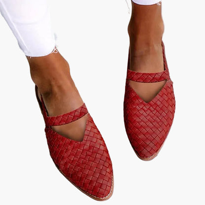 Damers ortopediska sandaler – flätad design för komfort och stil