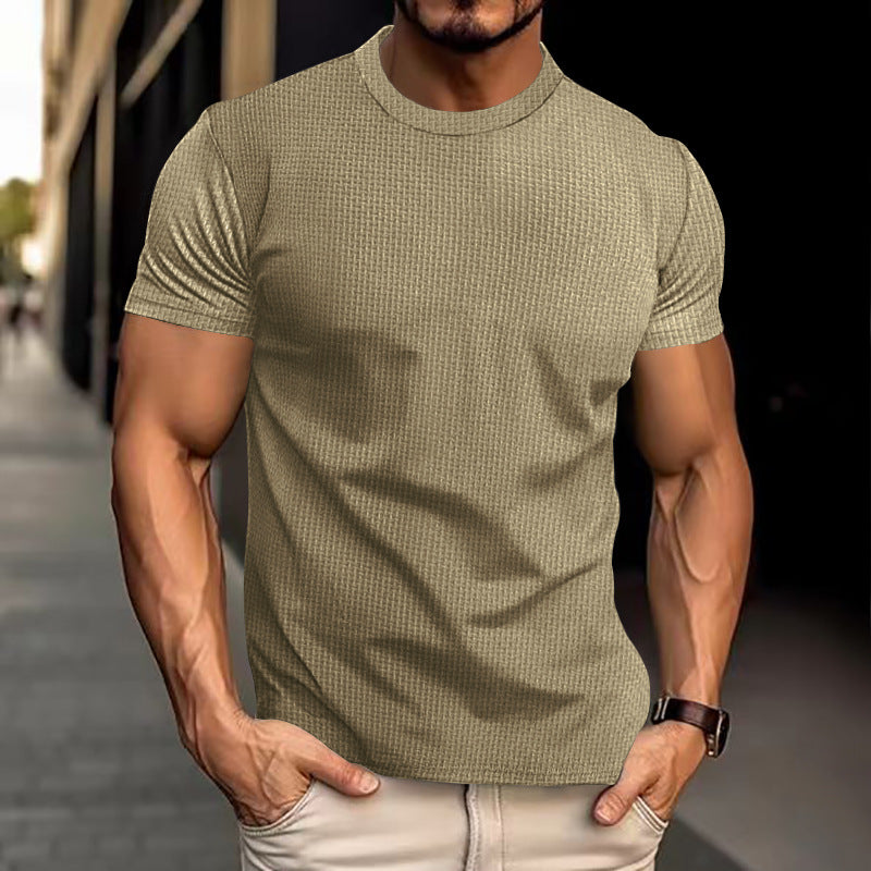 Herr T-shirt i avslappnad sportstil – Perfekt för träning och vardag
