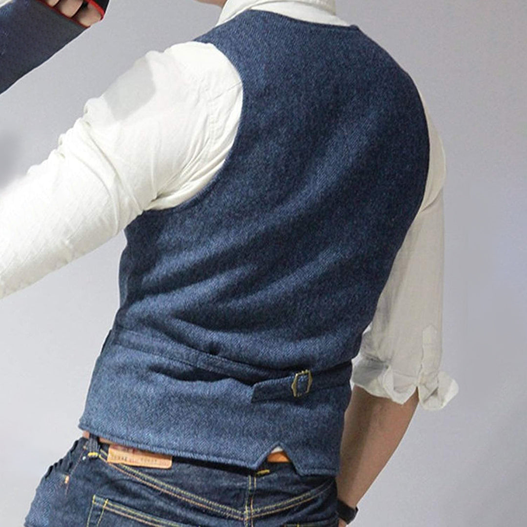 Herrväst i modern stil – elegant och mångsidig väst för avslappnad och festlig användning