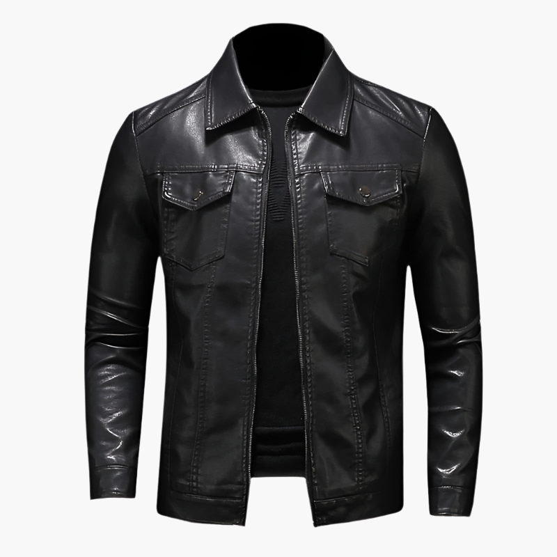 Herrjacka i bikerstil – Klassisk och tidlös design för både vardag och fest