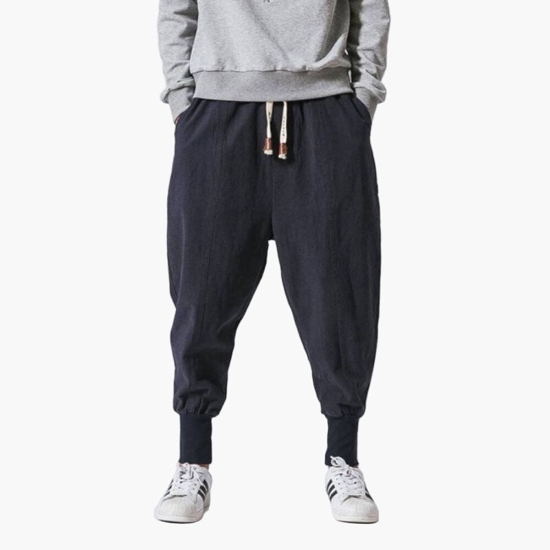 Herr Harembyxor Avslappnad Streetwear Stil för Vardagsbruk