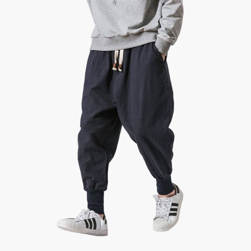 Herr Harembyxor Avslappnad Streetwear Stil för Vardagsbruk